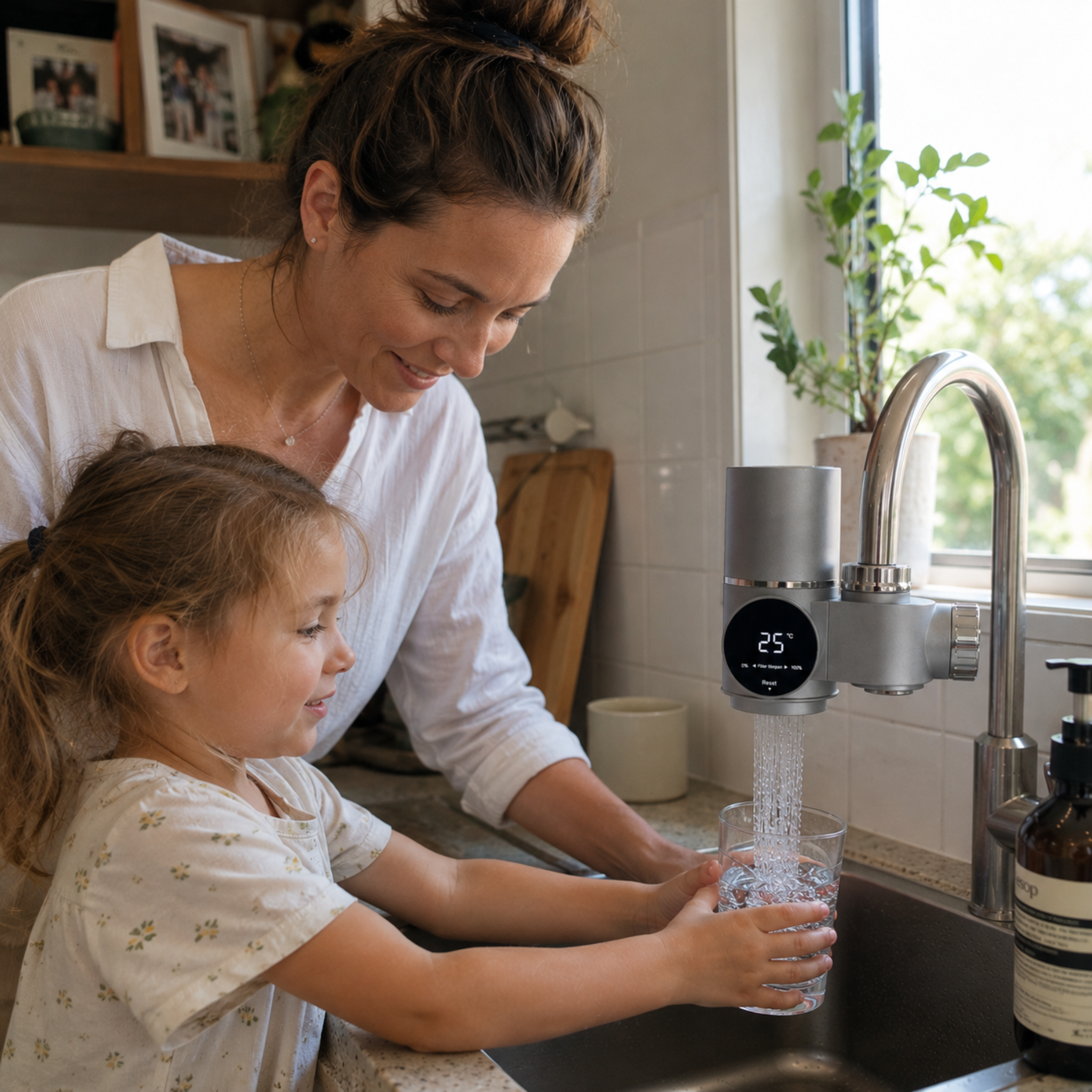 VitalSpring Tap Water Filter + 2 Cartridges